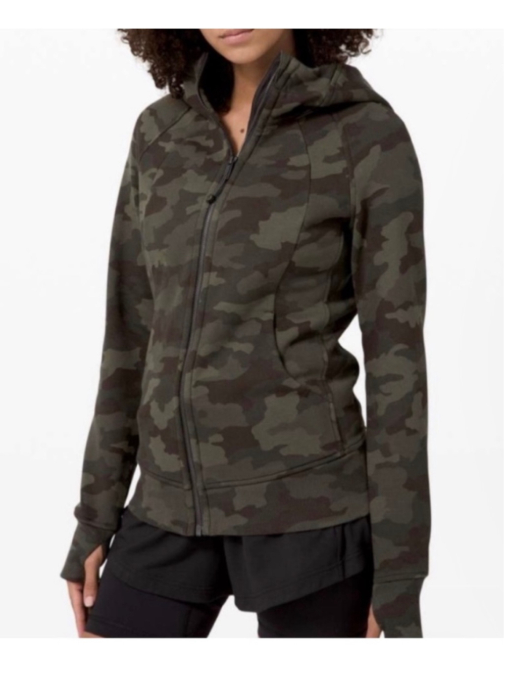 Lululemon full zip SCUBA camo! Size 8